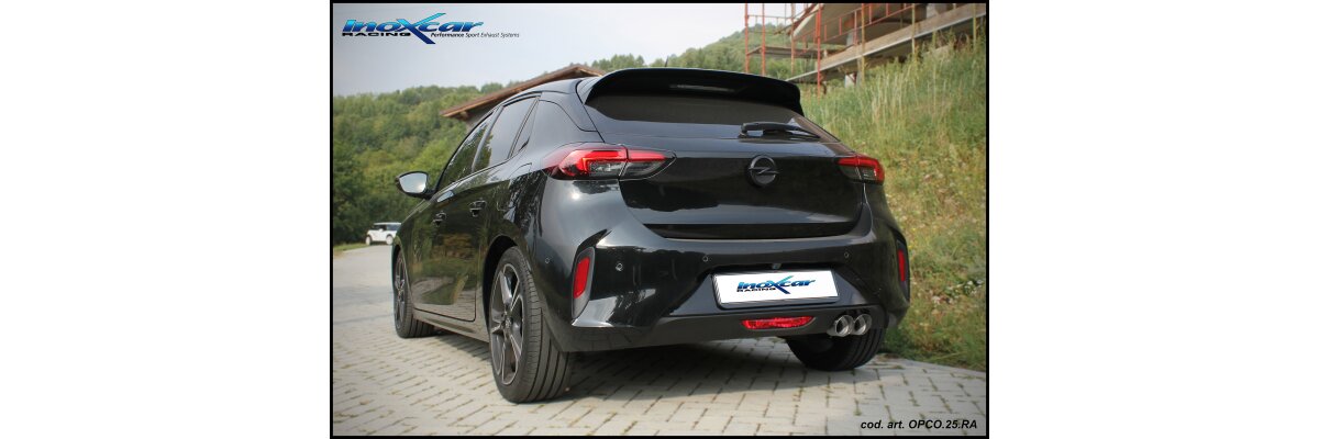 NEU: Inoxcar Sportauspuff Opel Corsa F 1.2i T GS-Line 131PS 2020- - 