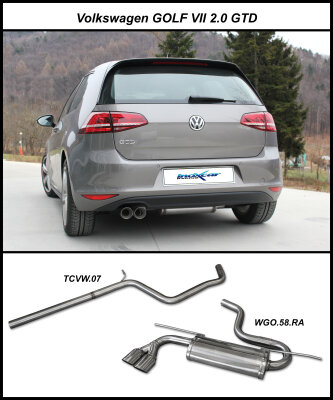 NEU: Volkswagen Golf 7 2.0 GTD (184hp) 2013--. Sportauspuffanlagen Edelstahl - NEU: Volkswagen Golf 7 2.0 GTD (184hp) 2013--. Sportauspuffanlagen Edelstahl.