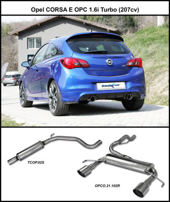 NEU: Opel Corsa E OPC 1.6i Turbo (207hp) 2015-- Sportauspuffanlage Edelstahl - NEU: Opel Corsa E OPC 1.6i Turbo (207hp) 2015-- Sportauspuffanlage Edelstahl