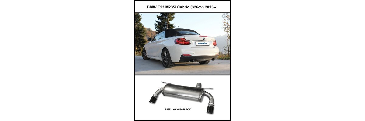 NEU: Inoxcar Sportauspuff BMW F23 M235i (326cv) 2015-- - 