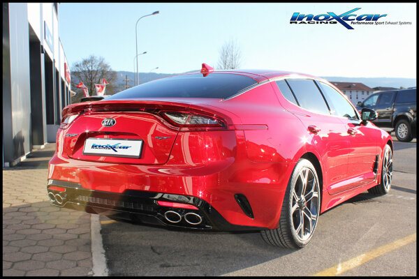 NEU: Inoxcar Sportauspuff Kia STINGER GT 3.3 T-GDi 4WD (370PS) 2018-- - 