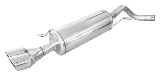 VW Polo WRC 2.0 TSI 220PS Sportauspuff 2x80mm X-RACE Edelstahl