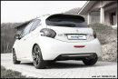 Peugeot 208 GTi 1.6 16V Turbo 200PS Sportauspuff 2x80mm X-RACE Edelstahl
