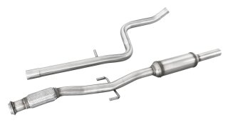 Peugeot 208 GTi 1.6 16V TURBO 200PS Inoxcar Mittelschalldämpfer Flexstück Edelstahl