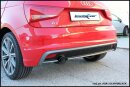 Audi A1 8X 1.6 TDI 90PS Sportauspuff 100mm X-RACE BLACK EDITION Edelstahl