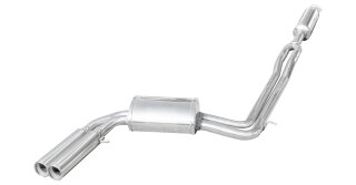 Volvo V70 2.5T AWD R 300PS Sportauspuffanlage 2x80mm RACING Edelstahl