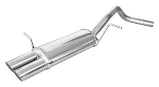 VW POLO 1.4 SPORTLINE 80PS Sportauspuff 2x70mm RACING Edelstahl