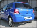 VW POLO 1.4 SPORTLINE 80PS Sportauspuff 2x70mm RACING...