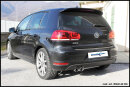 VW Golf 6 2.0 TDI 170PS GTD Sportauspuff 2x80mm X-RACE Edelstahl