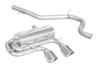 VW Golf 6 R 2.0 TSI 4 MOTION 270PS Sportauspuff 2x102mm RACING Edelstahl