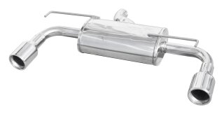 VW GOLF 4 R32 4 MOTION 240PS Duplex-Sportauspuff 102mm Edelstahl