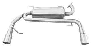 Suzuki Swift 1.6 16V Sport 125PS Sportauspuff 80mm RACING Edelstahl