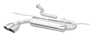 Seat Leon 1.4 TSI 122PS Sportauspuff 2x80mm RACING Edelstahl