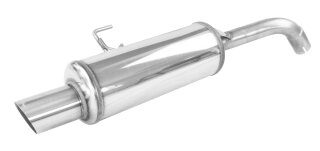 Renault Clio 2 RS Phase1 2.0 169PS Inoxcar Sportauspuff 90mm RALLY Edelstahl