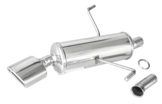 PEUGEOT 206 SW 1.6 16V 110PS Sportauspuff 120x80mm Edelstahl