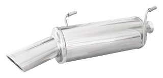 PEUGEOT 206 CC 2.0 16V 136PS Sportauspuff 120x80mm Edelstahl