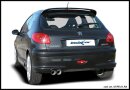 Peugeot 206 RC 2.0 16V 177PS Sportauspuff 2x80mm RACING...