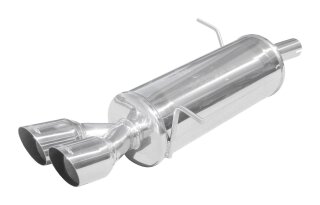 FORD FIESTA 1.6 16V 120PS Sportauspuff 2x80mm RACING Edelstahl