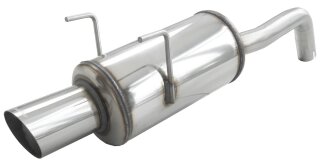 Fiat Panda 169 1.4 16V 100PS Sportauspuff 90mm RALLY Edelstahl