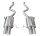 BMW E92 M3 Coupe 4.0 V8 Duplex Sportauspuff 2x76mm X-RACE Edelstahl