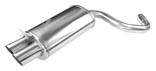 BMW E90 320 D 163PS Sportauspuff 2x76mm RACING Edelstahl