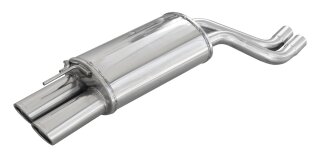 BMW E46 330 D 184PS Sportauspuff 2x90x70mm Edelstahl
