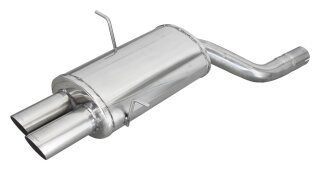 BMW E46 323i-Ci-Xi 170PS/328Ci 193PS Sportauspuff 2x76mm RACING Edelstahl