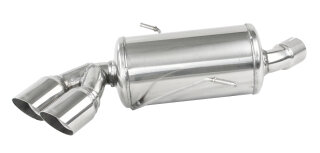 BMW E87 116i-118i Sportauspuff 2x80mm RACING Edelstahl