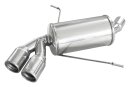 BMW E87 116i-118i Sportauspuff 2x80mm Edelstahl