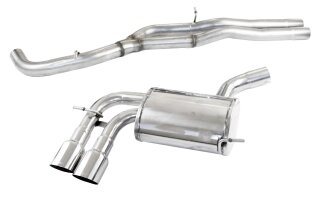 Audi A3 8P RS3 2.5 TFSI Quattro 340PS Mittelrohr Cuprohr Sportauspuff 2x90mm RACING Edelstahl