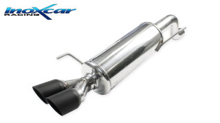 Abarth Punto Inoxcar 60mm Sportauspuff 2x80mm X-RACE Black Ceramic Edelstahl