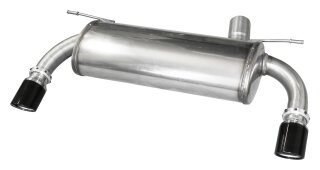 BMW F23 M235i 326PS Duplex Sportauspuff 80mm X-RACE BLACK EDITION Edelstahl