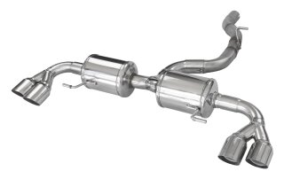 Audi A1 8X S1 2.0 TFSI 231PS QUATTRO Sportback Sportauspuff 2x80mm RACING Edelstahl
