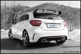 Mercedes A-Klasse A250 SPORT 2.0 Turbo 2WD 211PS Duplex Sportauspuff 150x105mm OBLIQUE Edelstahl