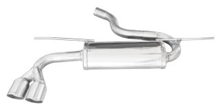 Seat LEON 1.4 FR TSI 122PS Sportauspuff 80mm RACING Edelstahl