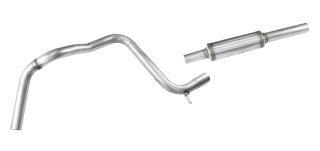 Seat Leon 1.4 FR TSI 122PS Vorschalldämpfer Mittelschalldämpfer Edelstahl