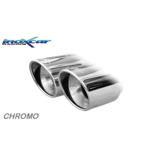 PORSCHE CAYMAN S 2.5I Turbo 350PS Inoxcar Sportauspuff 2x90mm X-RACE Edelstahl
