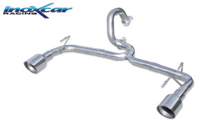 Abarth 500 Inoxcar Endrohre 102mm Racing Edelstahl