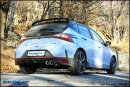 Hyundai i20 N 1.6 Turbo 204PS Klappen-Sportauspuff 90mm X-RACE Edelstahl
