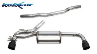 BMW F40 128Ti 2.0 265PS Klappenauspuff 100mm Racing Black Ceramic Edelstahl