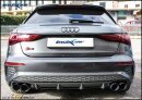 Audi S3 8Y 2.0 TFSI Klappenauspuff 100mm Black Ceramic Edelstahl