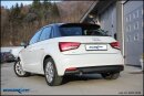 Audi A1 8X 1.0 TFSI S-Line 82-95PS Sportauspuff 80mm Racing Edelstahl