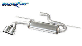 VW Golf 7 1.4 GTE TSI Hybrid 150PS Endschalldämpfer 2x80mm Racing Edelstahl