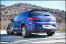 Seat Leon 5F 1.5 TSI FR 150PS Mittelschalldämpfer 2x80mm Racing Edelstahl