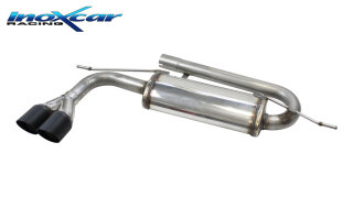 Seat Leon 5F 1.5 TSI FR 150PS Mittelschalldämpfer 2x80mm Racing Black Ceramic Edelstahl