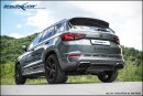 Cupra Ateca 2.0 TFSI 300PS 4 Drive Klappenauspuff 2x 90x70mm X-Race Black Matt Edelstahl
