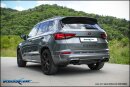 Cupra Ateca 2.0 TFSI 300PS 4 Drive Klappenauspuff 2x 90x70mm X-Race Black Matt Edelstahl