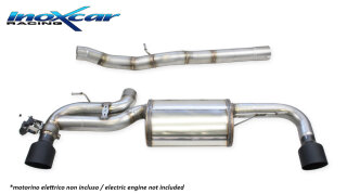 BMW F40 M135i 306PS Inoxcar Klappenauspuff 100mm Racing Black Ceramic Edelstahl