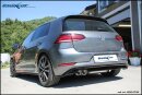 VW Golf 7.5 1.5 TSI 150PS Sportauspuff 2x80mm Racing Edelstahl