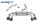 Audi S3 8Y 2.0 TFSI 333PS Klappenauspuff Anlage 2x100mm Racing Black Ceramic